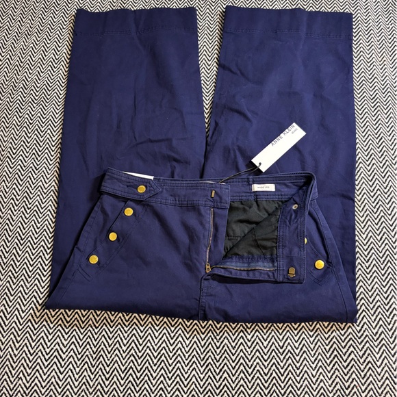 Anne Klein Wide Leg Pants in Blue | Sz 6 | NWT - Picture 3 of 11